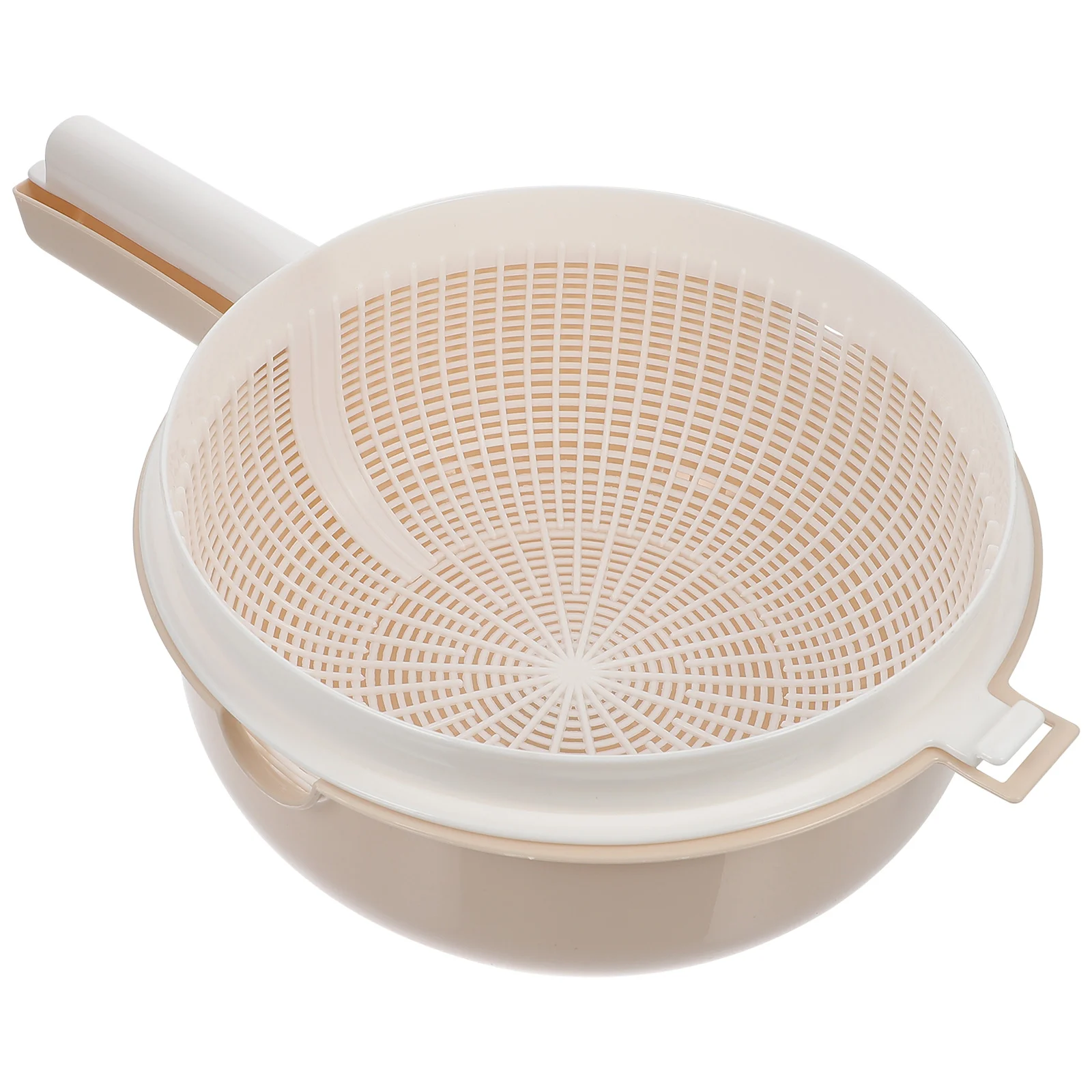 

Handle Drainer Basket Fruit Drying Colander Bowl Vegetable Strainer Detachable Draining Pasta Rice Wash Kitchen