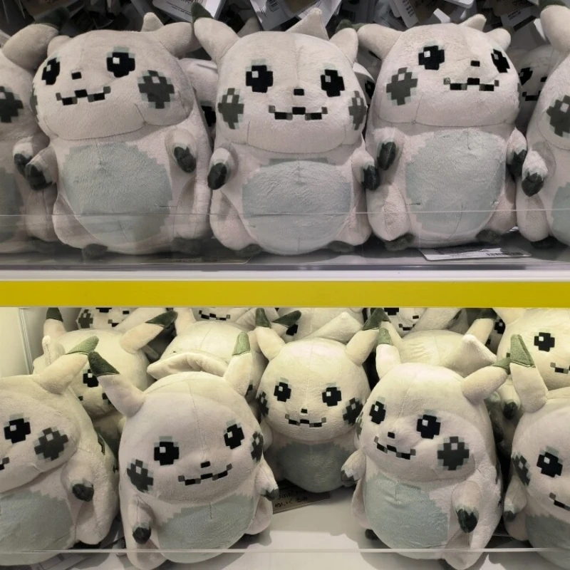 

Retro Pixel Style Pikachu Plush Toy Soft Stuffed Anime Doll Kawaii Game Character Plushie for Game Fans Collection Birthday Gift