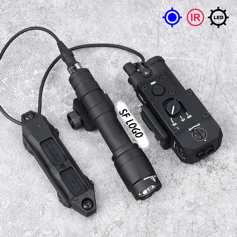 WADSN CQBL 1 Metall Rot Grün Blau IR Laser M300 M600 SF Weiße LED-Taschenlampe Dual Control Druckschalter Passend für Picatinny-Schiene 4