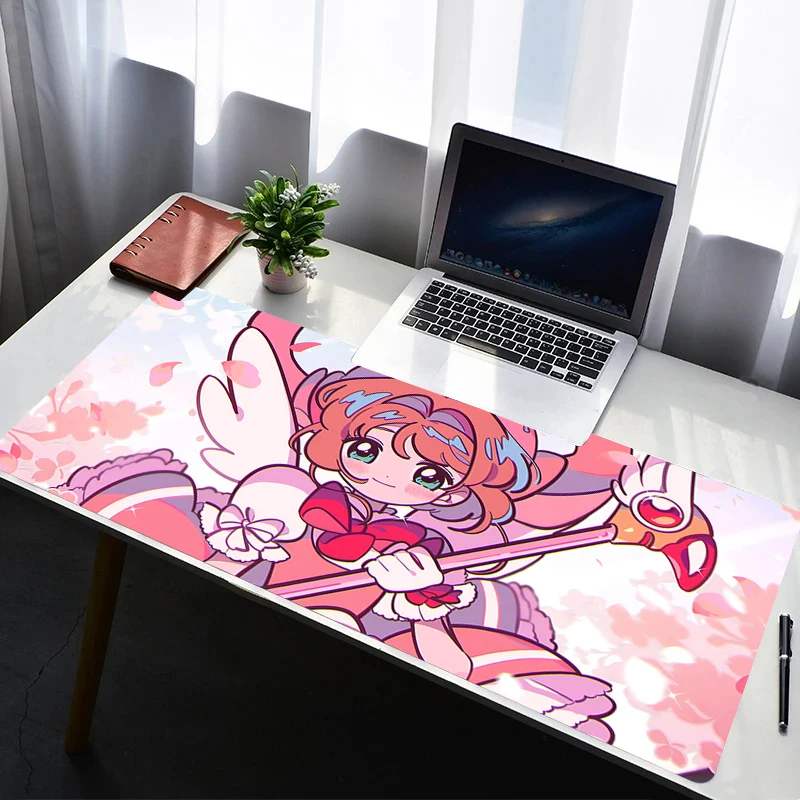 

Mouse Pad Laptop Rubber Extended C-card Captor Sakura Desktop Mat Computer Gamer HD Mousepad PC Gaming Accessories Keyboard Pad