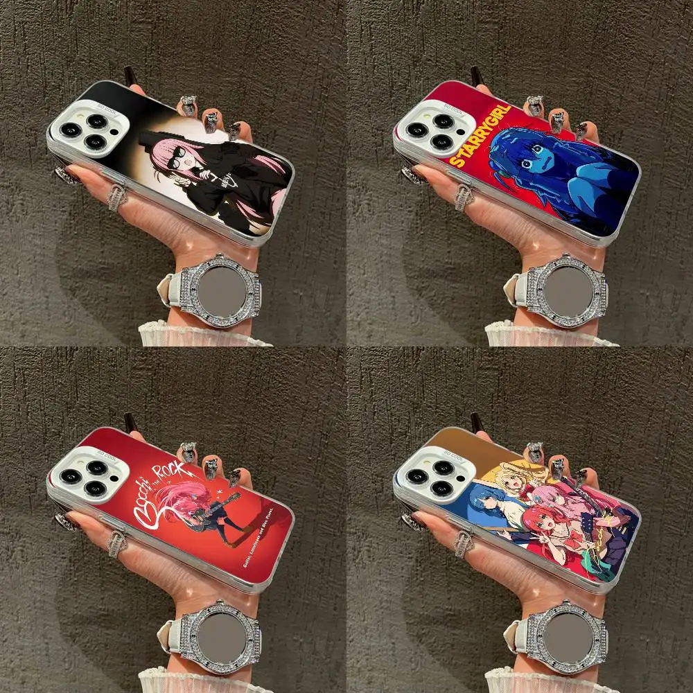 

B-Bocchi The Rock K-Kessoku Band Phone Case For iPhone 16,15,14,13,12,11,Mini,Pro,E,XS,SE4,MAX White IMD Box
