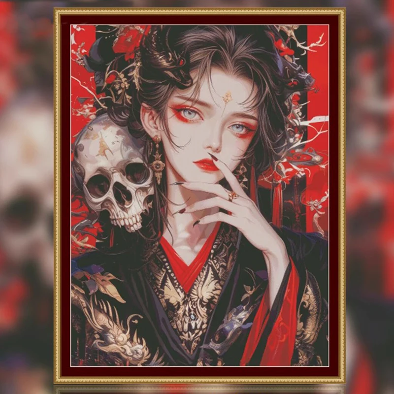 

Beuty 14CT 16CT напечатан на холсте, набор для вышивки крестом «сделай сам», набор с китайским узором, домашнее рукоделие, вышивка 117 цветов