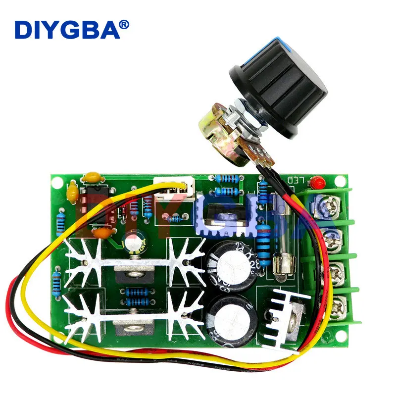 DC 10-60V 12V 24V Motor Speed Control Regulator PWM Motor Speed Controller Switch 20A Current Regulator High Power Drive Module