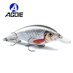 Agoie 75mm/10g Wounded Minnow Wobblers Fishing Lure Hard Bait Crankbait Peche Bass Artificial Baits Pike Carp Lures Swimbait