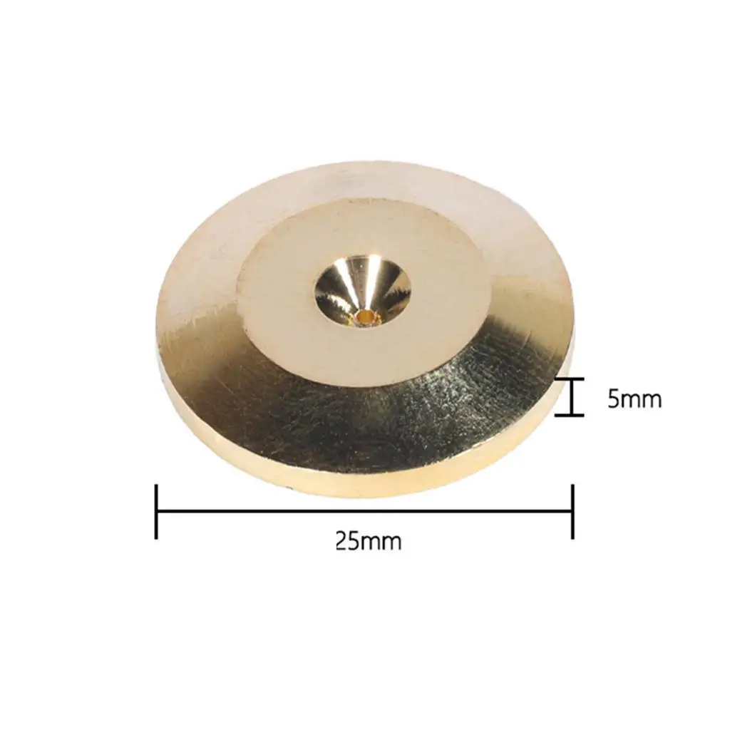 แผ่นรองลำโพงพื้นแหลมอเนกประสงค์สำหรับ8X เครื่องขยายเสียง Hi-Fi สีทองเครื่องเล่น CD DVD