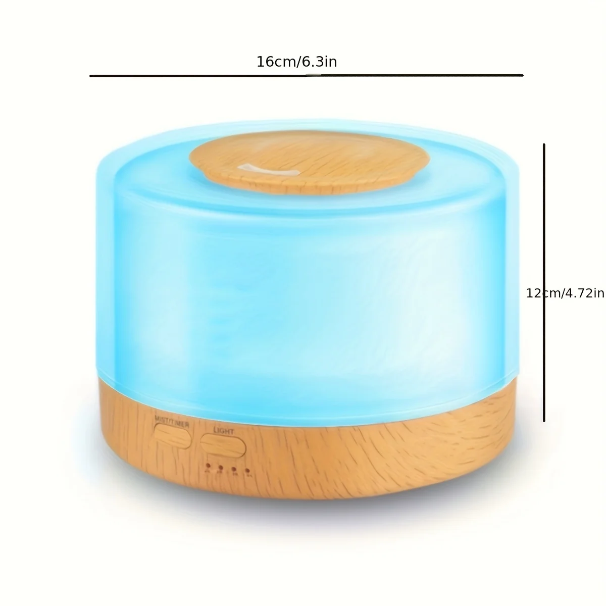 New Premium AromaMist Essential Oil Diffuser   Air Quality Humidifier with Remote Control  Timer  Auto Off Safety for Switch  Wh