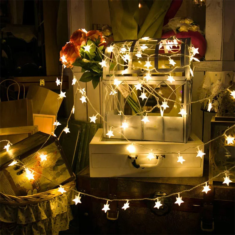 

Eid Fairy Star LED String Lights - Home Wedding Garden Party Decoration