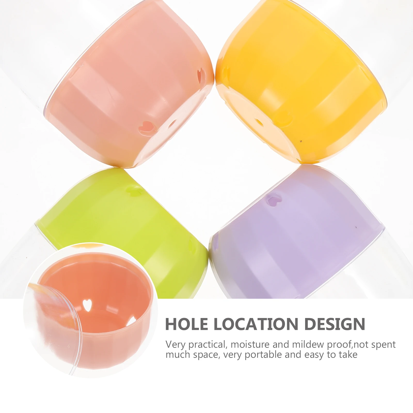 8-delige doos Box Sponscontainer Draagbare stofmake-up Make-up Supply Beauty Eiercontainer Blender Cases Proof ganizer Accessoires