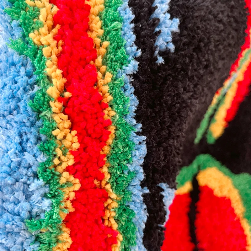 Colorful Female Body Shape Tufted Rug Aesthetic Home Warm Decor Carpet Plush Fluffy Soft Multiple Color Home Decor Living Room