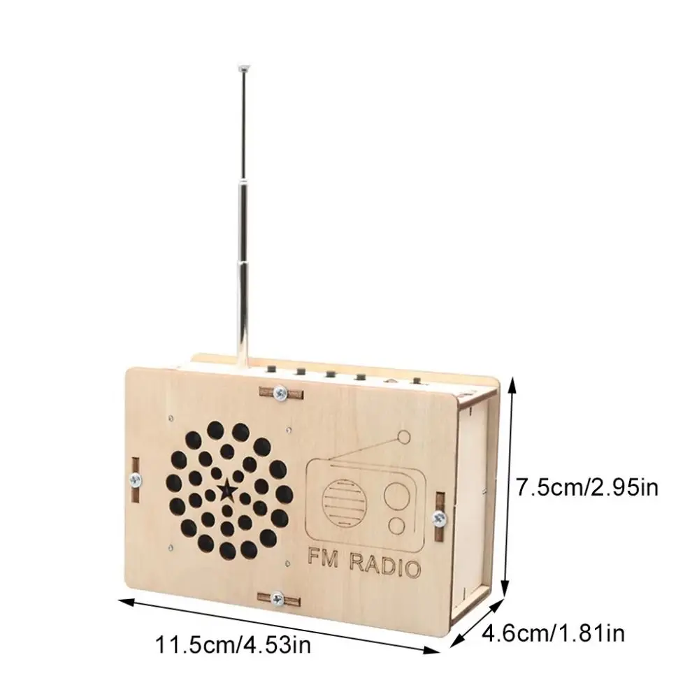 Radio FM faite à la main, assemblage manuel, modèle de vapeur, éducation scientifique, batterie externe multifonctionnelle