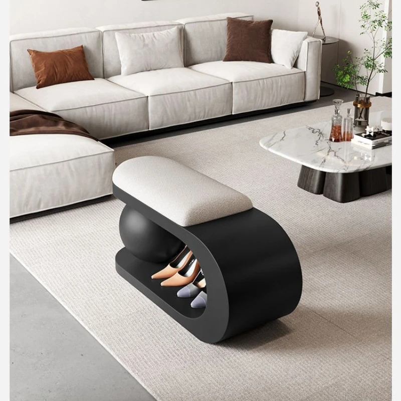 Nordic Shoe Changing Stool,long Stool for Customers,light Luxury Sofa Bench,bedroom Bed End Stool,doorstep Shoe Wearing Stool