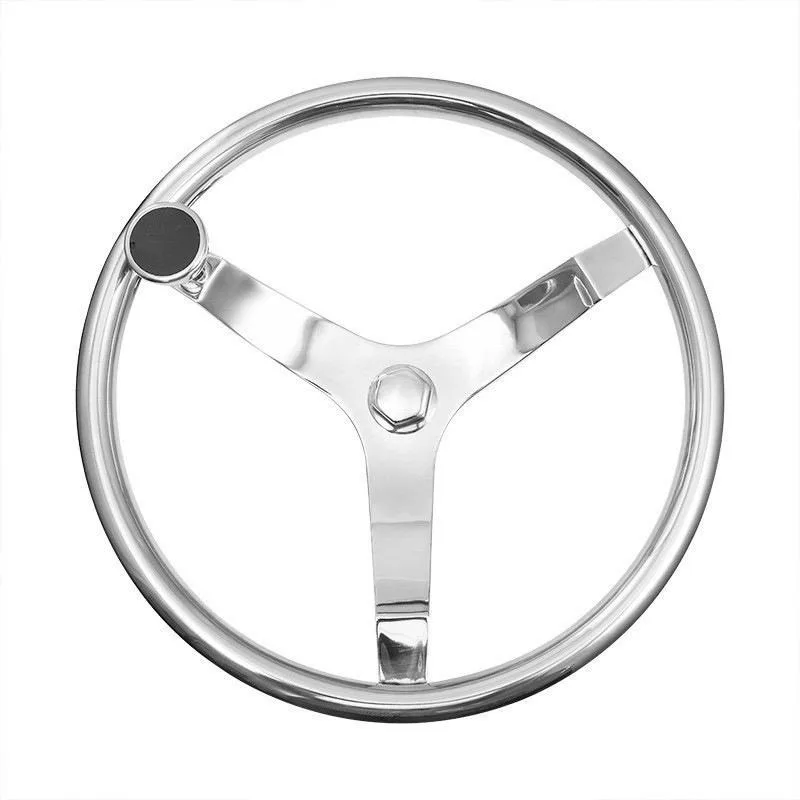 Marine Steering Wheel 13.5/15.5 Inch 316 Stainless Steel Folding Design Boat Steering Wheel Marine Hardware For Sailboat