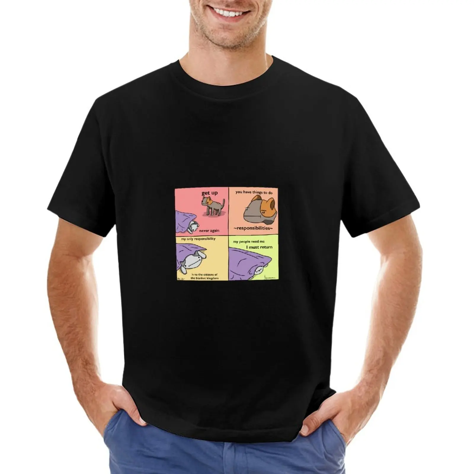 Blanket Kingdom - Tiny Snek Comics T-Shirt cotton graphic tees blanks new edition mens fashion