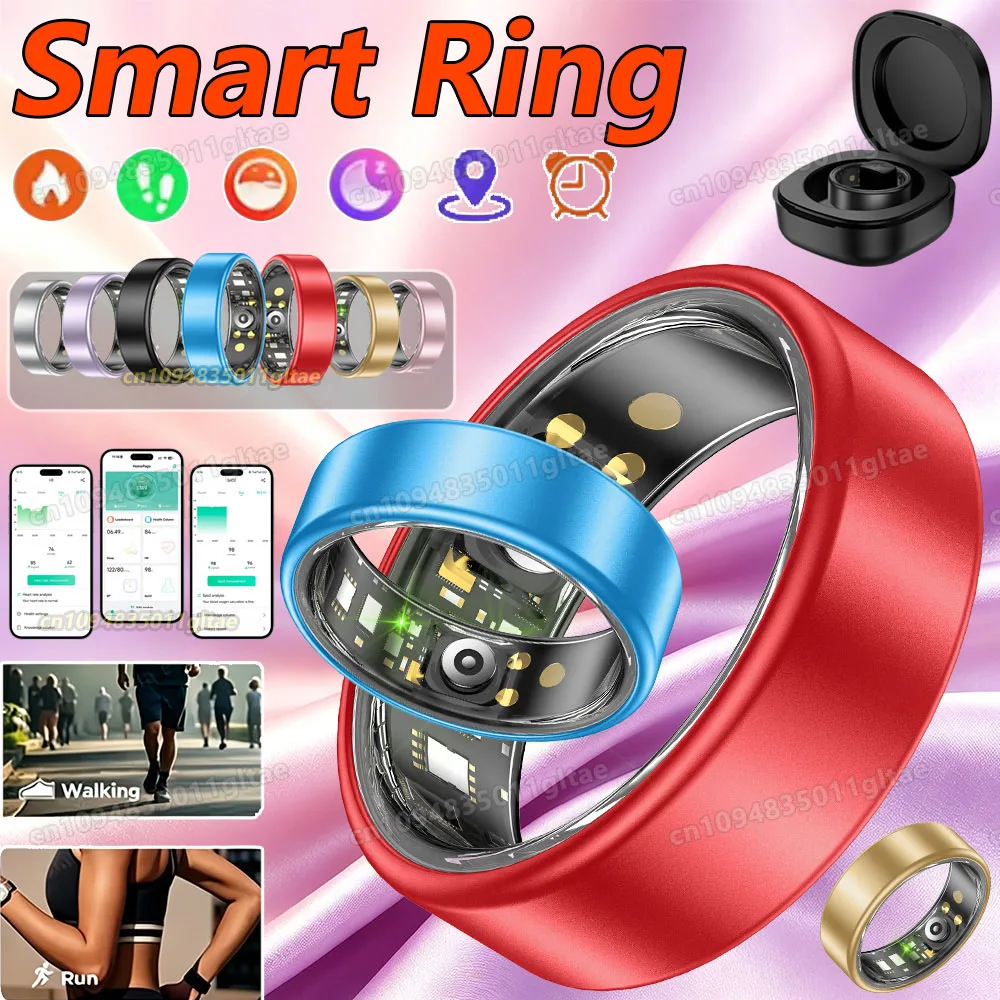 

NEW Multiple colors Smart Ring Men Women Bluetooth Monitor Blood Heart Rate Blood Oxygen Monitor Smartring Sport Waterproof Ring