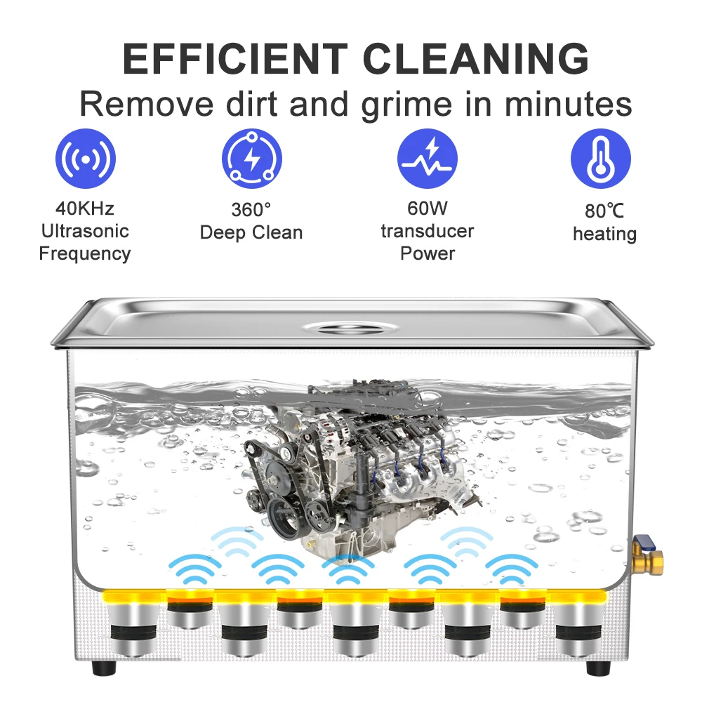 22L منظفات بالموجات فوق الصوتية الطويلة للوحة الأم أدوات آلية الهواتف نظارات غسالة بالموجات فوق الصوتية 600 واط منظف حمام بالموجات فوق الصوتية