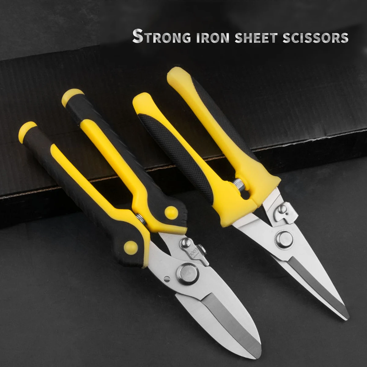 

8" Aviation Tin Snips | Industrial-Grade Stainless Steel Shears with Straight Cut & Comfort Grip, Heavy Duty for HVAC/Metal DIY