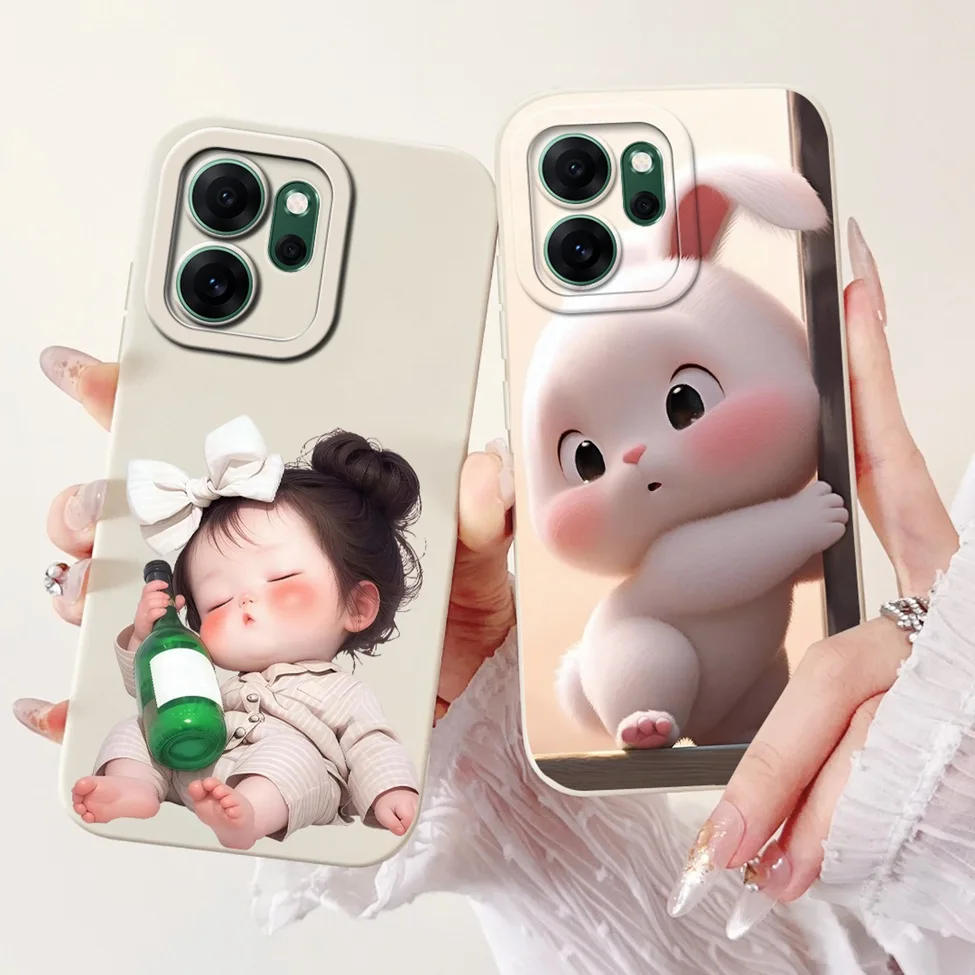 5G For Oppo Reno 14F CPH2743 Case For Oppo Reno14 F Cover Silicone Cute Cartoon Fashion Luxury Funny Cool Painted