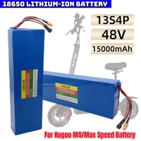 For Kugoo M4/M4Pro/MaxSpeed 15000mAh battery pack electric scooter 48V 13S4P 18650 battery pack built in BMS
