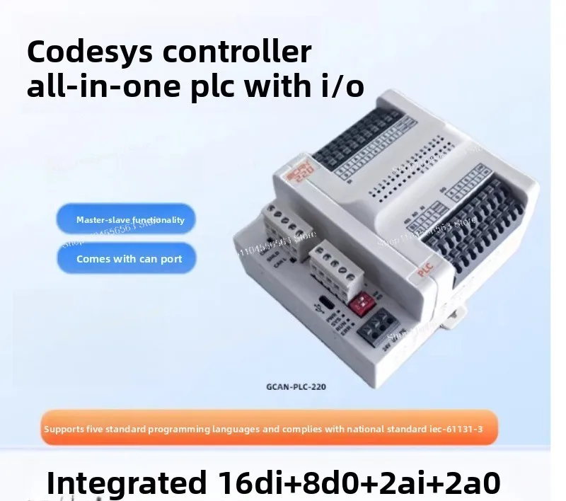 

Интегрированный контроллер PLC с поддержкой CANopen и Modbus-RTU/TCP Ethernet, цифровой и аналоговый.