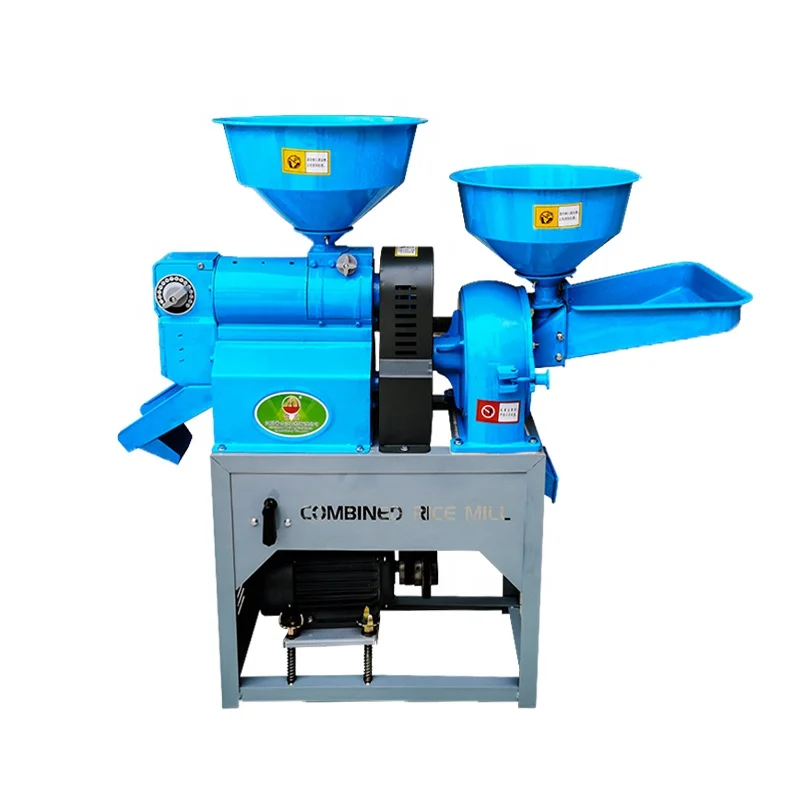 High purity millet combine mutif-unctional rice milling machine with crusher fine rice miller for home use