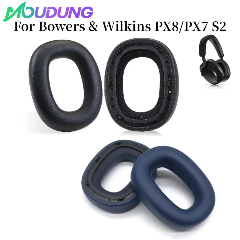 

MOUDUNG 2Pcs Ear Pads For Bowers & Wilkins PX8/PX7 S2 Headphone Replacement Ear Pad Cushion Cups Cover Earpads Repair Parts
