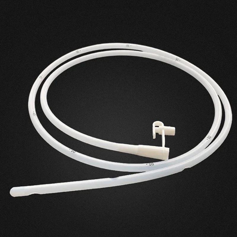 Tubo de alimentación Nasal de goma de silicona desechable para alimentos líquidos, tubo gástrico médico para el hogar para pacientes