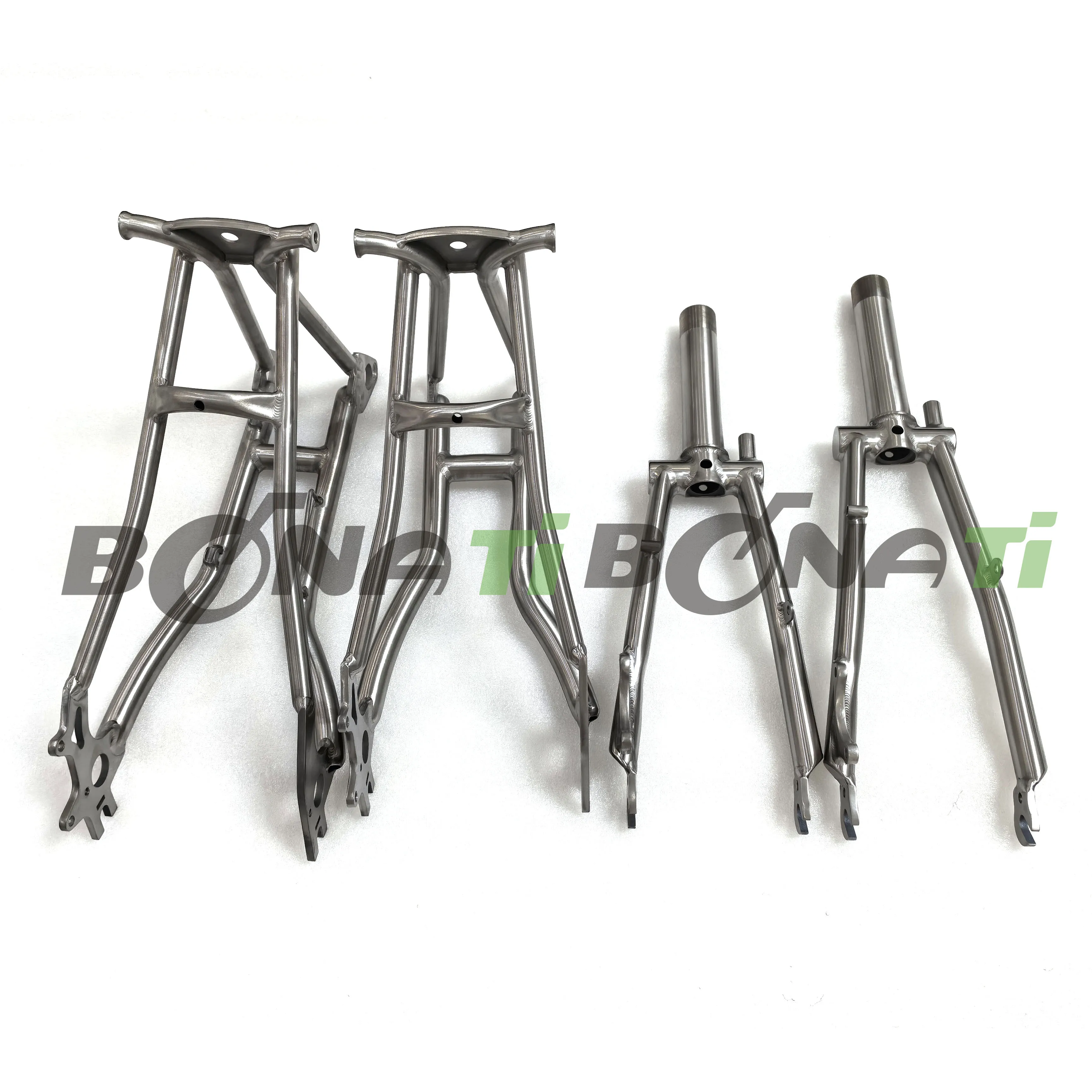 Folding Bike Front Fork, Rear Triangle Frame, Disc Brake, Titanium
