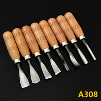 F50 Wood Carving Wood Cut Knife Tool Set 8pcs/set  DIY Hand Tools Chisel Set Knives Tool Set Woodworking