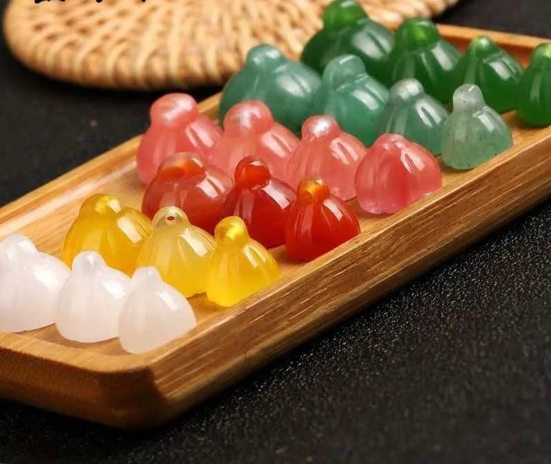 

Натуральные нефритовые пуговицы в форме лотоса в китайском стиле для ципао, модные нефритовые пуговицы для домашнего шитья и рукоделия