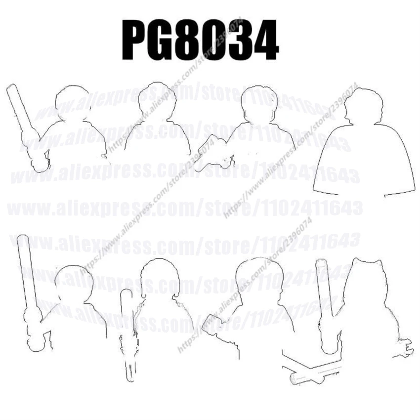 

PG8034 Action Figures Movie Building Blocks Bricks toys PG679 PG680 PG681 PG682 PG683 PG684 PG685 PG686 DIY Toys