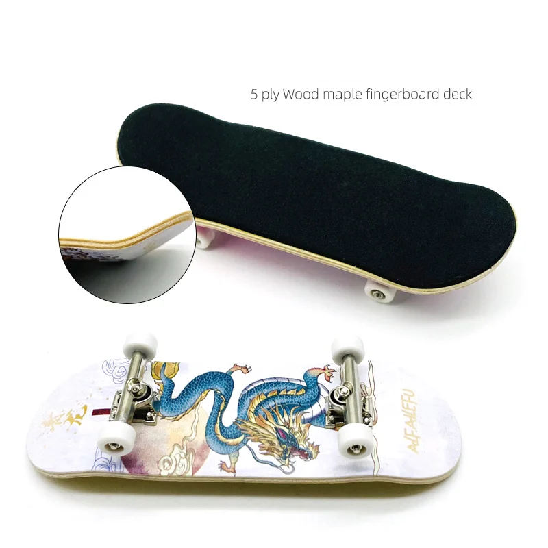 Finger Skateboard Professional Maple Double Warping Board Creative Mini Fingertip Skateboard Sports Bearing Wheel Palm Skate