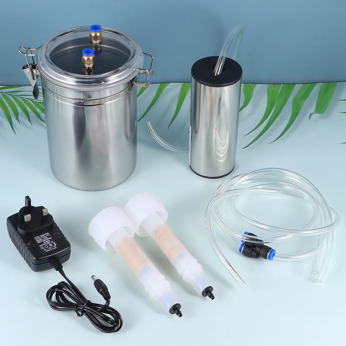 

Portable Electric Milking Machine Goat Sheep Stainless Steel Bucket Suction Vacuum Pump Household Milker Milking Machines