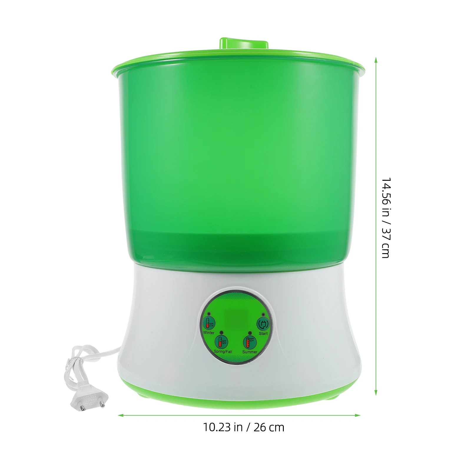 

220V Bean Sprouts Machine Electric Maker Intelligent High Capacity Microcomputer Control Double Layer Green Automatic Water