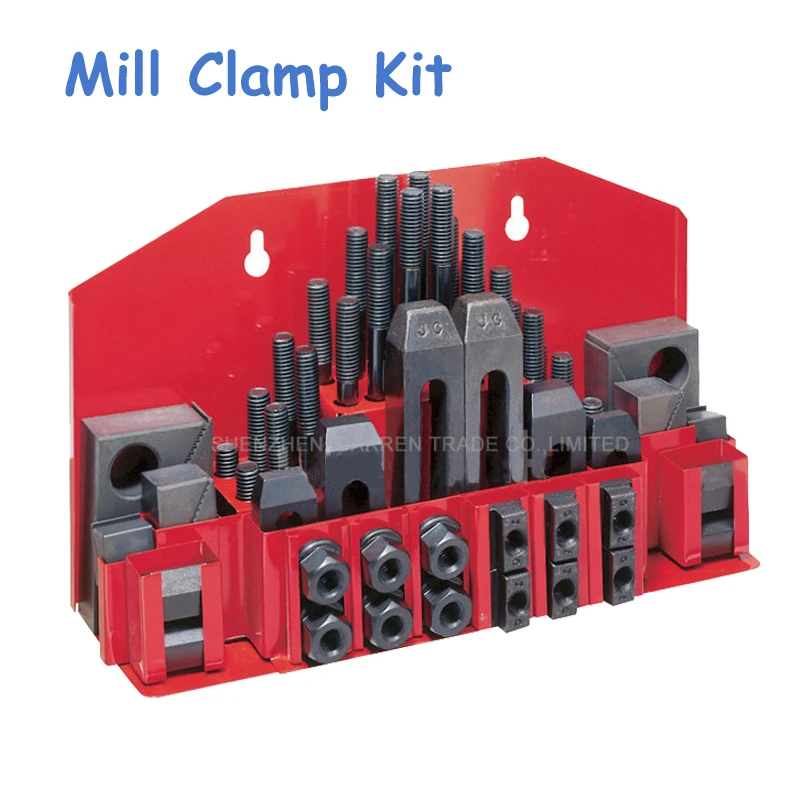 M12 Milling Clamping Set 58pcs Mill Clamp Kit Vice Universal Fixture Set Pressure Plate