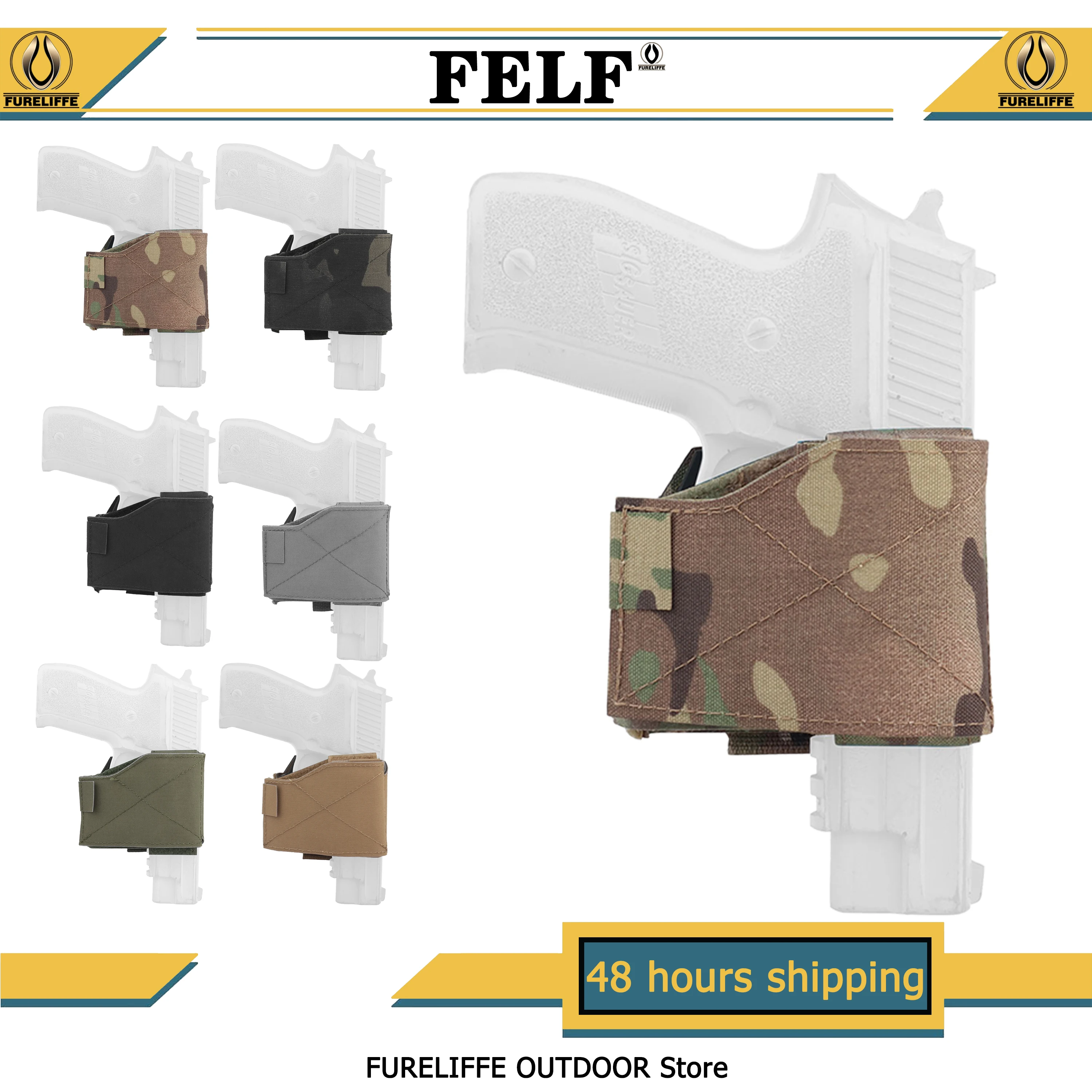 2023 Original Molle Tactical Release Hunting Holster Small, lightweight and versatile Adjustable Universal Tactical Holster