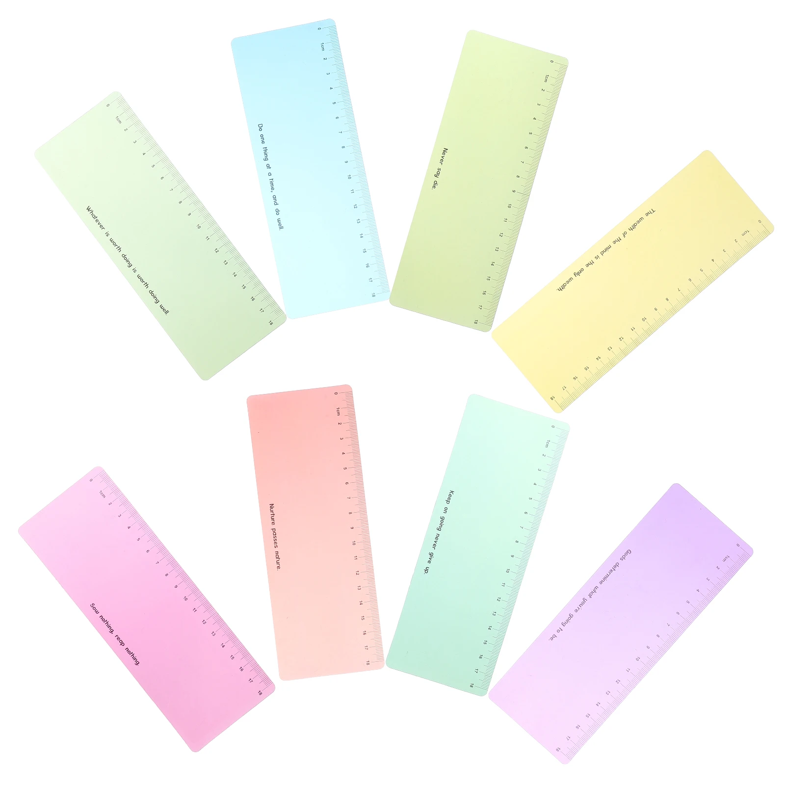 

1 Set Colorful Guide Bookmark Scale Ruler Highlight Tracking Strip For Students Kids Home Classroom Practical Learning Tool