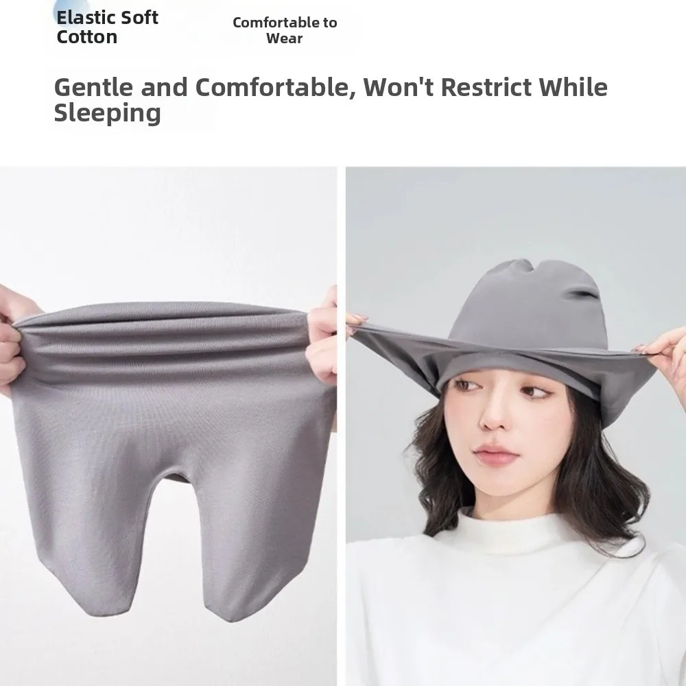 قبعة نوم قطنية للسفر مقاومة للرياح، بلوفر نوم دافئ، حجب الضوء، قبعة مريحة للنساء والرجال #5