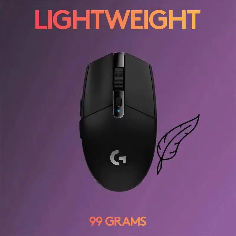 Logitech G305 LIGHTSPEED Mouse for Gaming, 12000 DPI HERO, 6 Custom Buttons, 250h Battery, 99g, PC Mac Gamers Pick