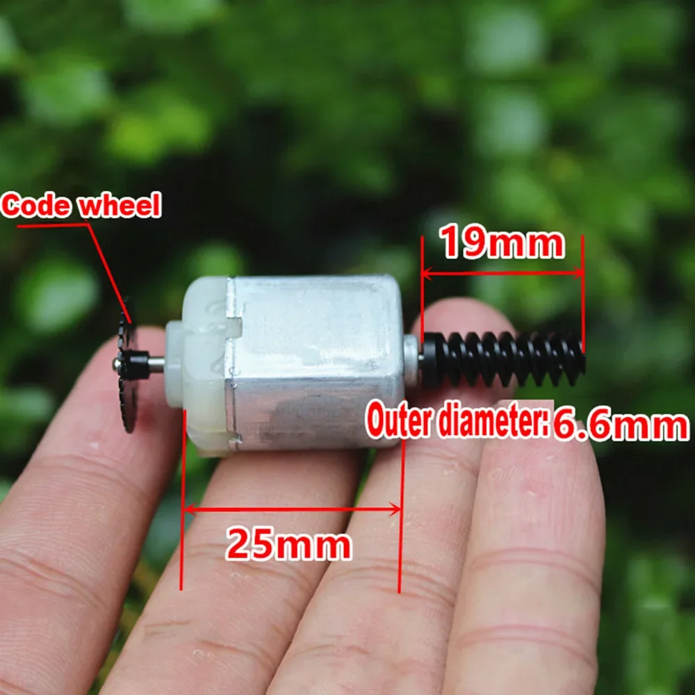 Mini 130 Moto DC 6V 9V 12V 8400RPM Permanent Magnet Motor Wore Gear Motor with Code Disc 19mm Shaft Length  Toy Car Boat