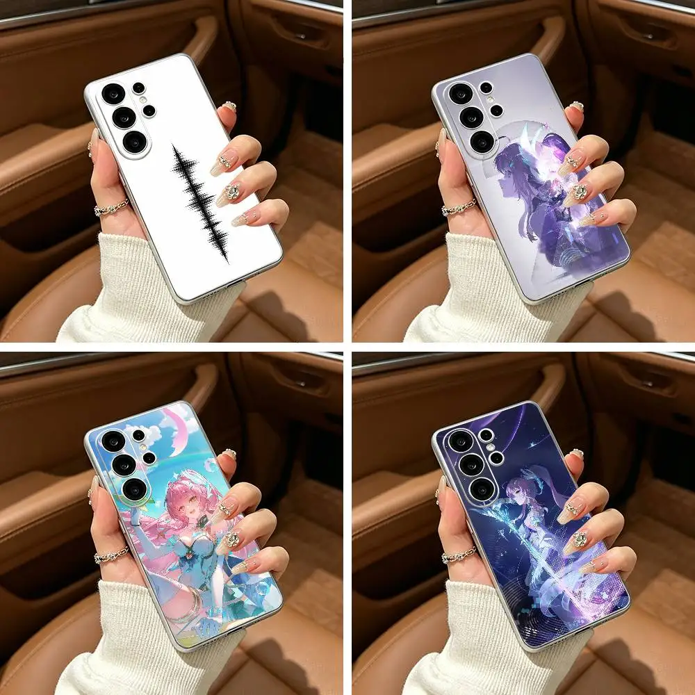Aemeath  Wuthering Waves WuWa Clear Phone Case for Samsung S25, S24, S21, S22, S23, S30, Ultra, S20, Plus, FE, Lite