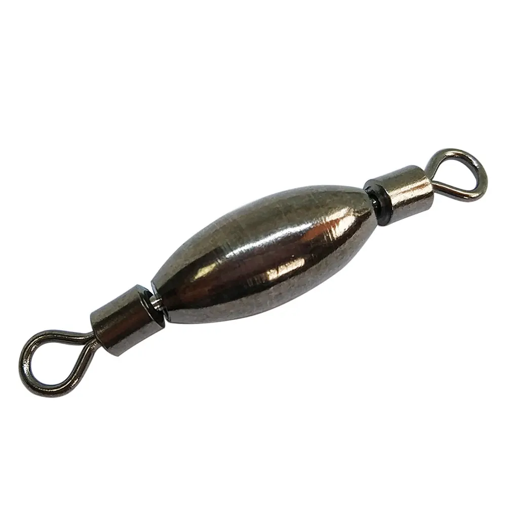 1bag  Fishing Sinker with swivel ,rolling swivel with brass weight  stainless Fishing Gear