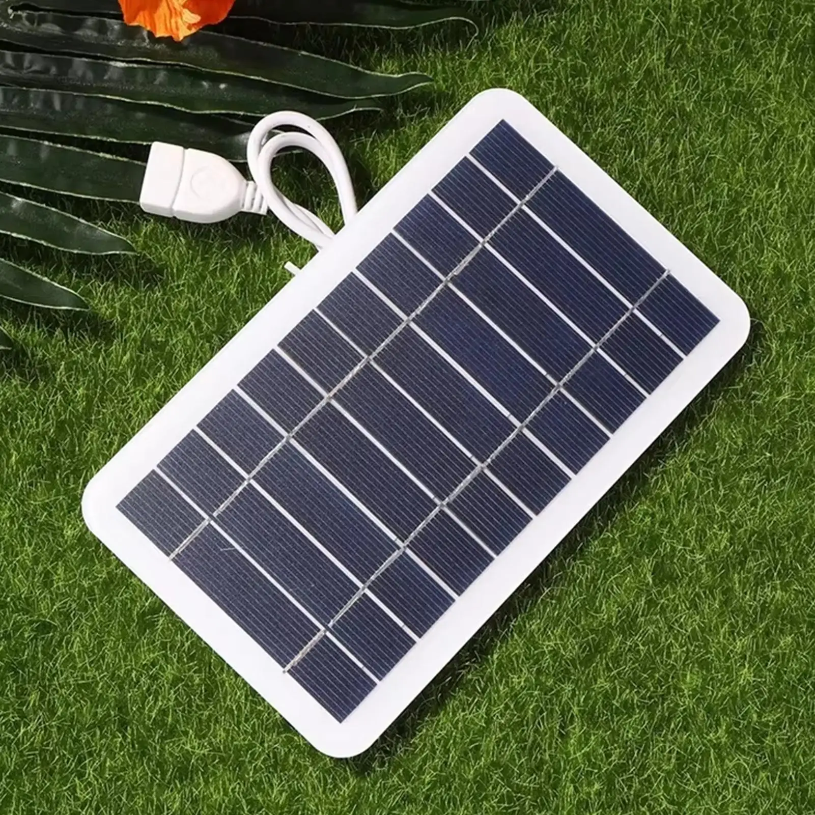USB Solar Panel Charger Portable for Cell Phone Camping Hiking Outdoor Travel Lightweight Foldable Waterproof Fast Charging