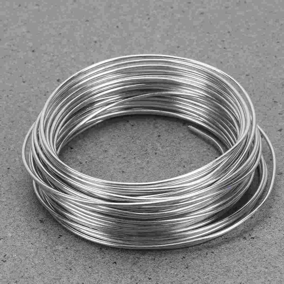 2 Pcs Soft Iron Wire DIY Manual Metal Making Wires Silver Sculpture Tools