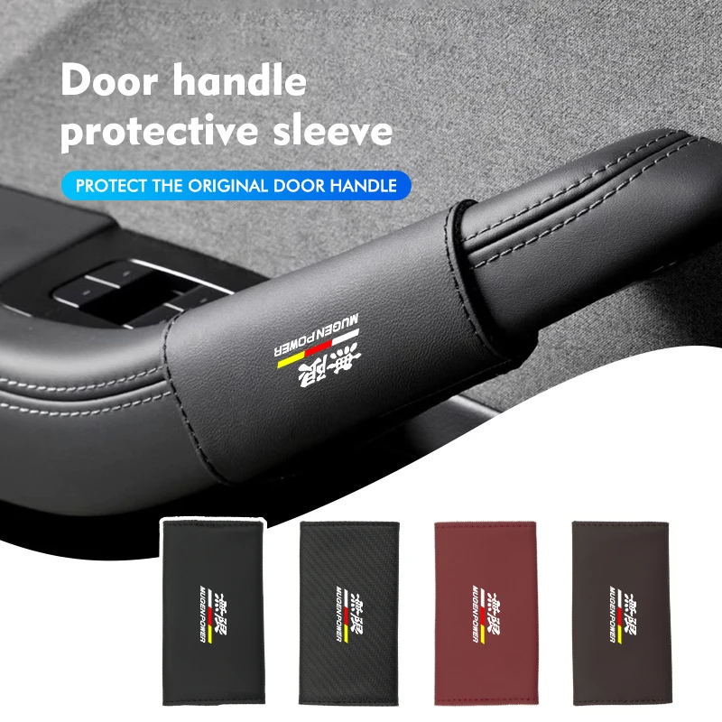 Accessoires de protection anti-rayures pour poignée intérieure de porte de voiture pour Honda Mugen Power Accord Civic Vezel Crv City Jazz Hrv