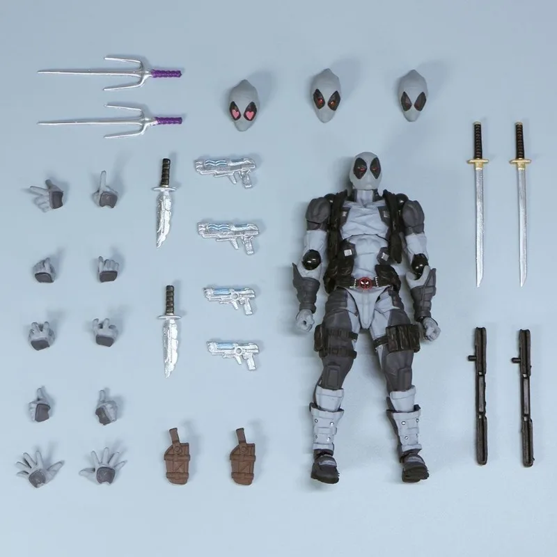 In Stock Domestic Max Gray Deadpool 2.0 Amazing Yamaguchi Style 025EX Runner Technology Action Figure Toy Collection Gift