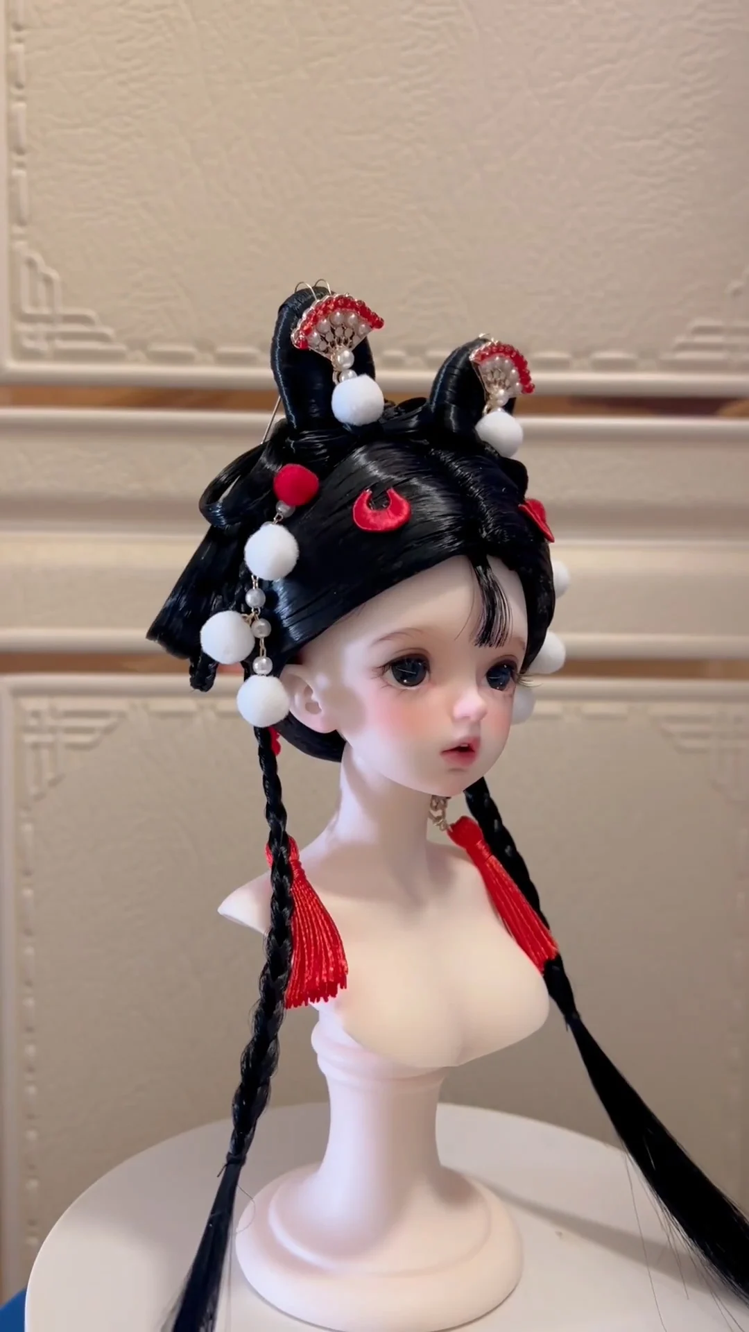 1/6 1/4 1/3 Costume antico BJD parrucca Hanfu fata capelli lunghi parrucche retrò per BJD/SD YOSD MSD SD13 ragazza SSDF accessori per bambole C2271