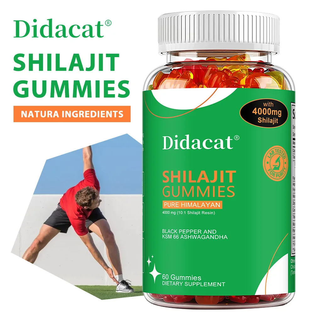 Shilajit Gummies with Ashwagandha, Boost Energy, Immunity, Focus & Male Hormone Support, Enhance Nutrient Absorption