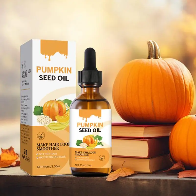 Pumpkin Seed Oil Organic Pumpkin Seed Essential Oil For Dry Damaged Hai 100% Pure Cold Pressed Carrier Oil 60ml