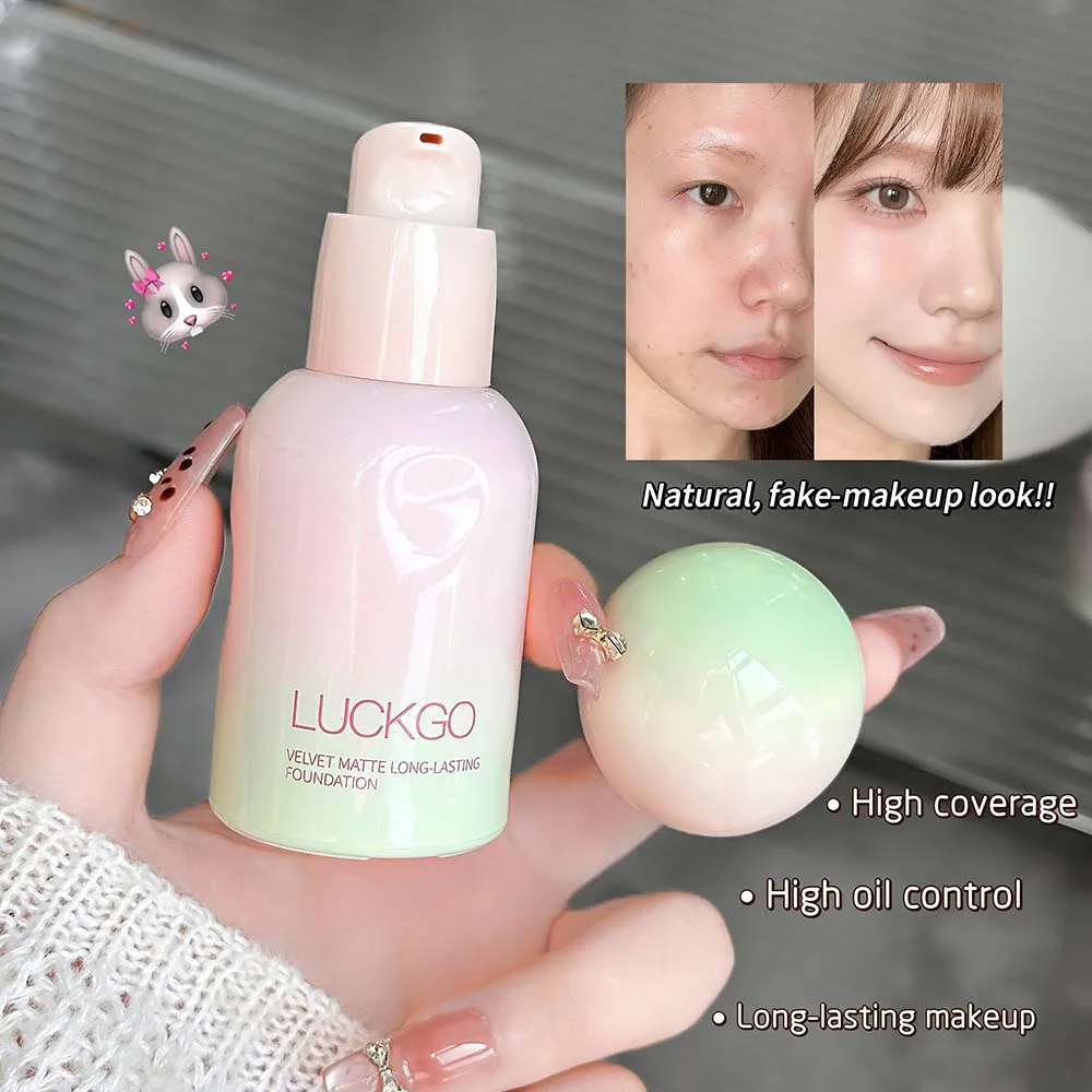 1 Pcs Natural Smooth Creamy Liquid Foundation Long Lasting Waterproof Even Skin Concealer Face Liquid Foundation Makeup Cosmetic