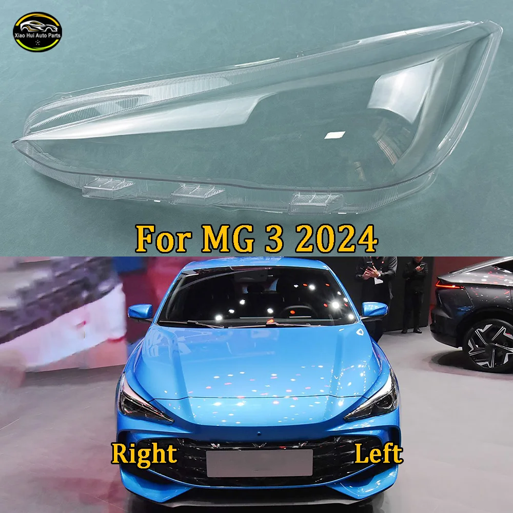 

For MG 3 2024 Front Headlight Cover Transparent Lamp Shade Headlamp Shell Lens Plexiglass Replace Original Lampshade